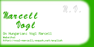 marcell vogl business card